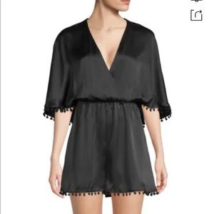 NWT Cami NYC ‘Haddy’ Silk Pompom Romper size L